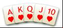 Royal flush neboli královská postupka poker