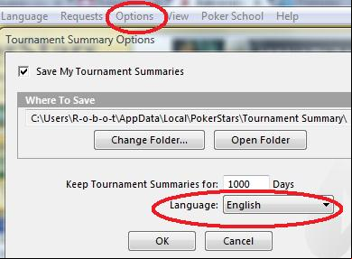 Tournament Summary Options