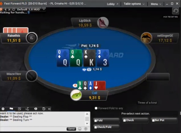 PLO – Short stack situace (1.)