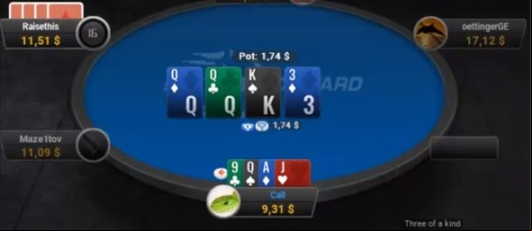Pot Limit Omaha – Floating (2.)