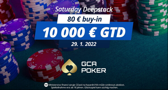 Grand Casino Aš: Saturday Deepstack garantuje €10,000