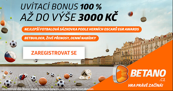 Společnost Betano vstoupila na český trh online zábavy a kurzového sázení