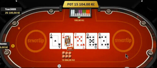 Online poker u Synot tipu