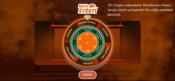 Pohled na kolo štěstí u Betana