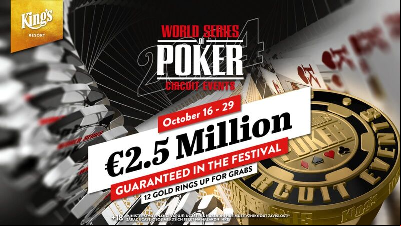 V Kings Resortu Rozvadov se opět koná WSOP Circuit o 12 zlatých prstenů