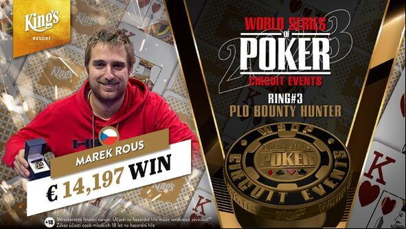 Marek Rous je prvním českým šampionem WSOPC 2023 v King's