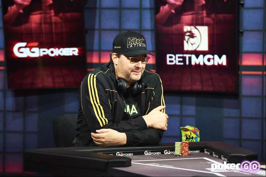 Phil Hellmuth při High Stakes Duel III na PokerGO.com