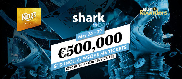 V Rozvadově tento týden žraločí turnajové menu. Sharkbay Main Event garantuje €500.000