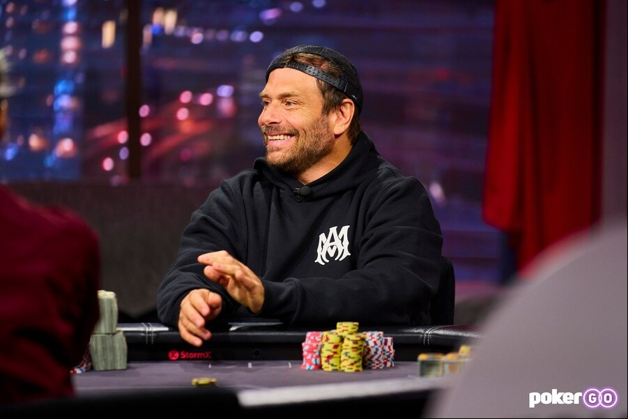 Rick Salomon při High Stakes Poker na PokerGO.com