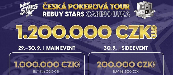 Česká Pokerová Tour v září o 1 200 000 Kč 