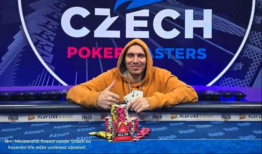 Vítěz Czech Poker Masters Milan Kalijanko