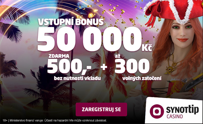 SynotTip Casino nabízí štědré vstupní bonusy