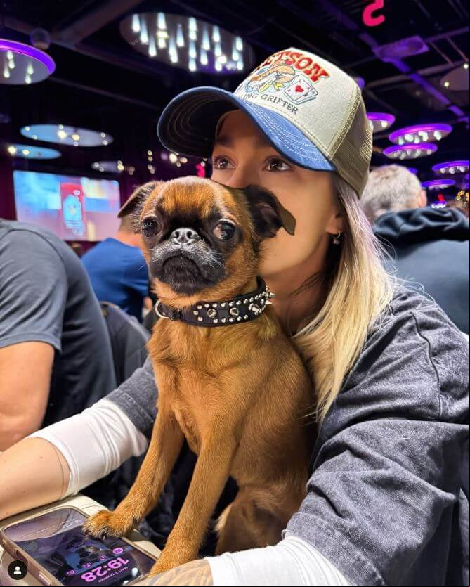 Barbora Mlejnková a její pes Karel
