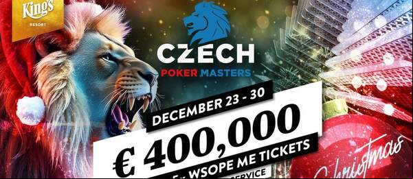 Czech Poker Masters garantuje minimální prize pool €400.000