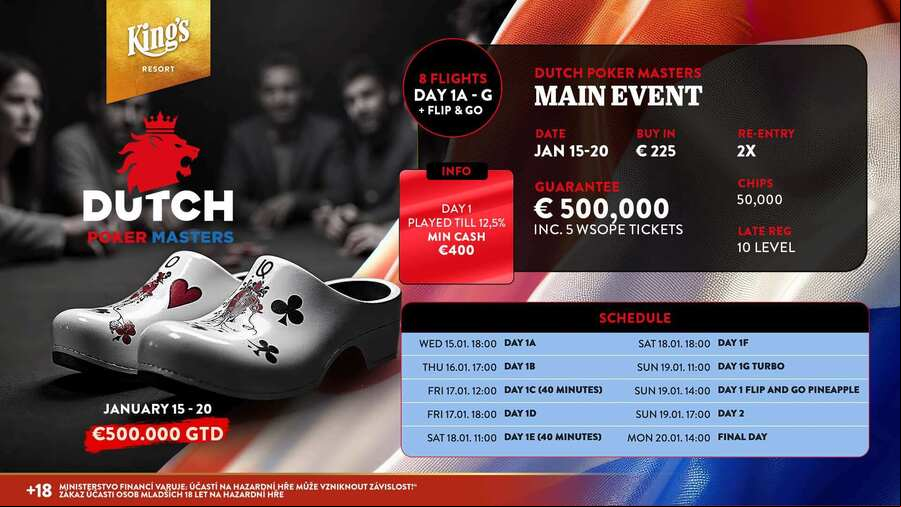 Main Event nabídne 8 startovních flightů