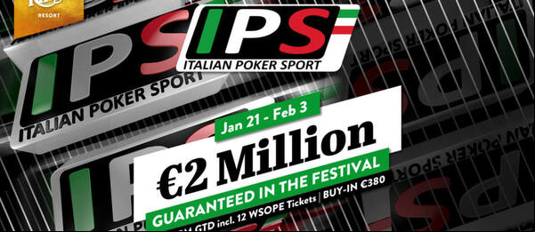 Main Event IPS garantuje minimální prize pool €1.500.000