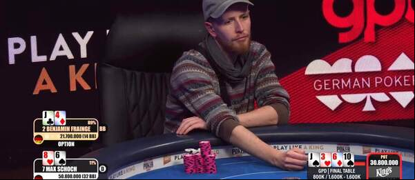 GPD Main Event šampion Max Schoch 