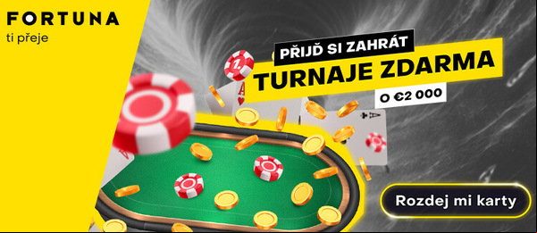 Fortuna pokerové freerolly garantují do konce března €2.000 v prize poolech