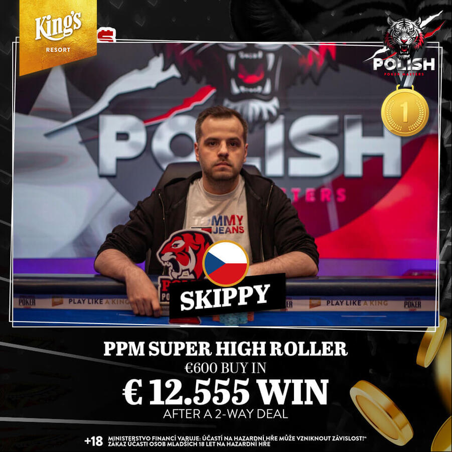 Skippy vyhrál PPM Super High Roller v King’s Casinu Rozvadov