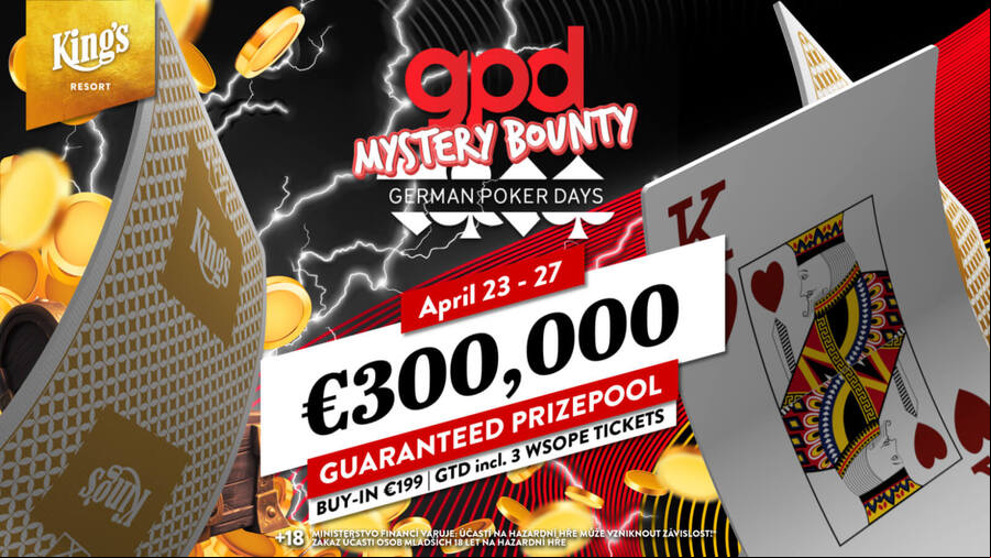 Main Event GPD garantuje prize pool €300.000
