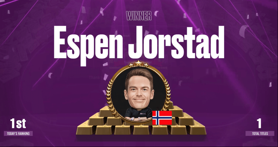 Espen Jorstad je vítězem posledního vydání GGMillion$