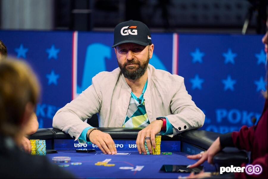 Daniel Negreanu během U.S. Poker Open na PokerGO.com