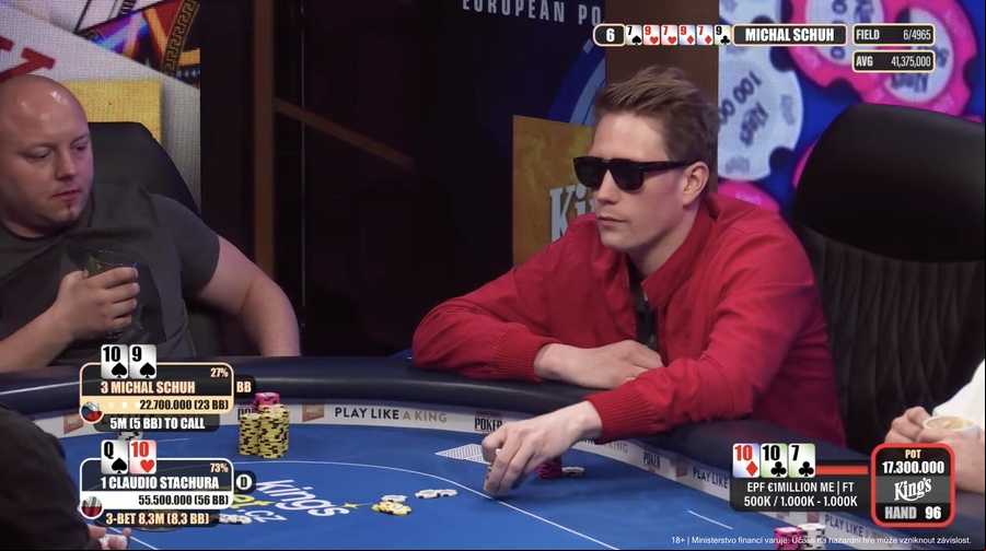 Michal Schuh vyřazen po cooleru v EPF Main Eventu v King’s Rozvadov