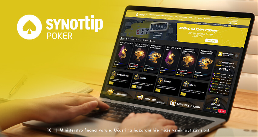 SynotTip Poker nabízí i online pokerové turnaje zdarma