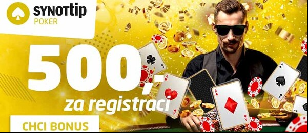 U SynotTipu získáte za registraci 500 BB v hodnotě 500 Kč